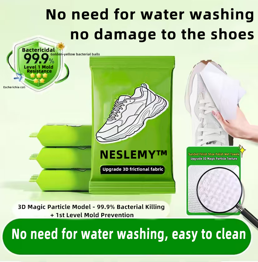 NESLEMY™🌸Antibacterial wipes keep your shoes fresh, clean, and free of odors.